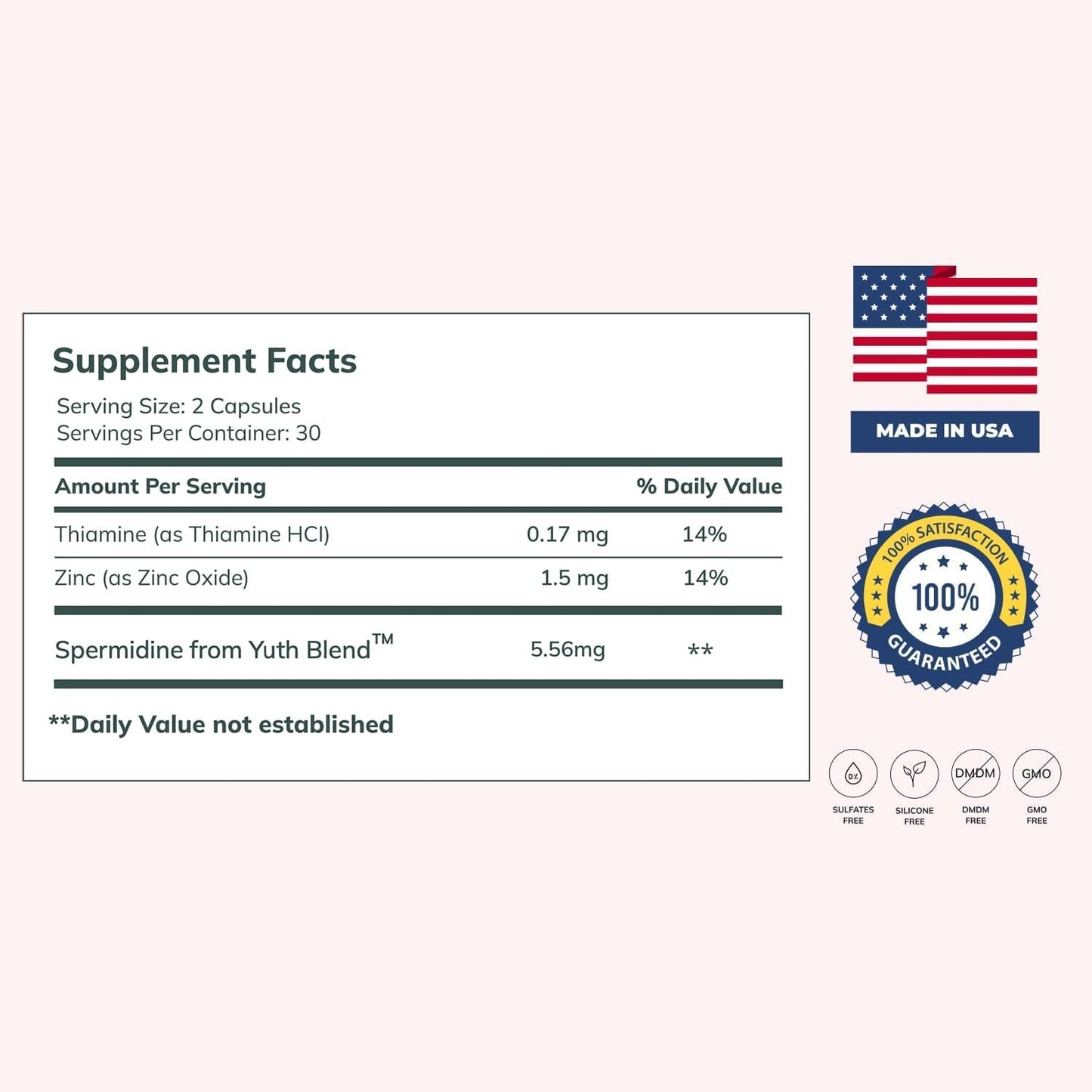 Advanced Cellular Renewal Spermidine Capsules - Anti Aging Support