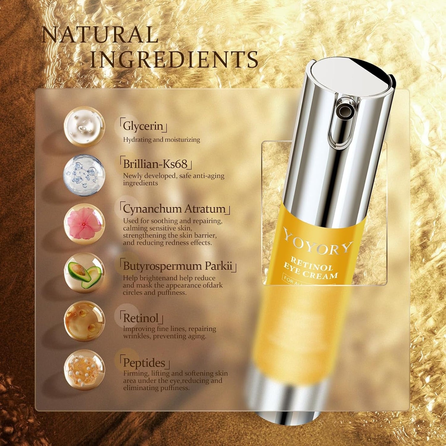 Anti Aging Eye Cream - 20ml | Wrinkle Reducing & Smoothing