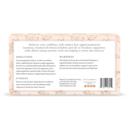 Natural Vaginal Moisturizer Suppositories 14 Pack