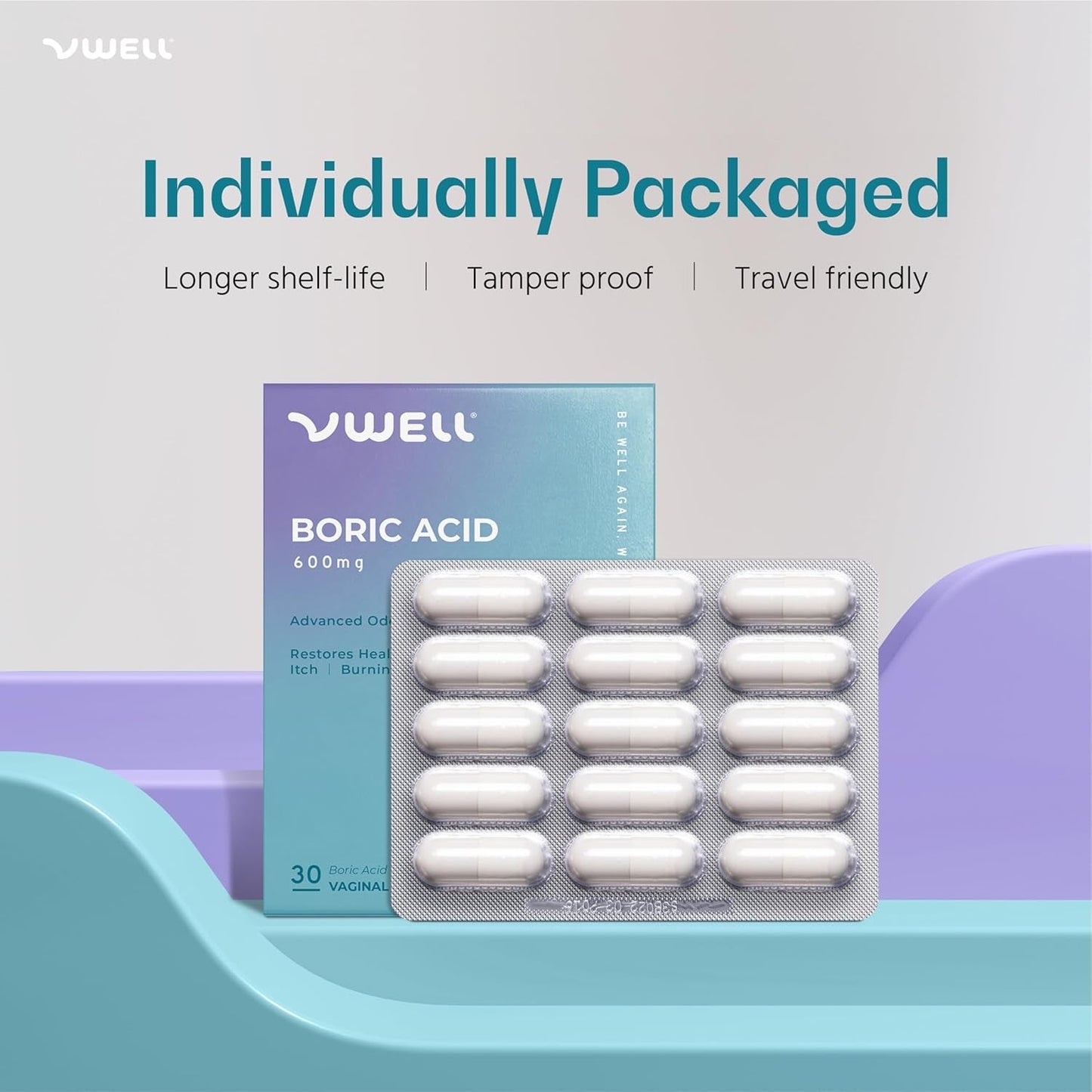 Natural Vaginal Health Suppositories for pH Balance