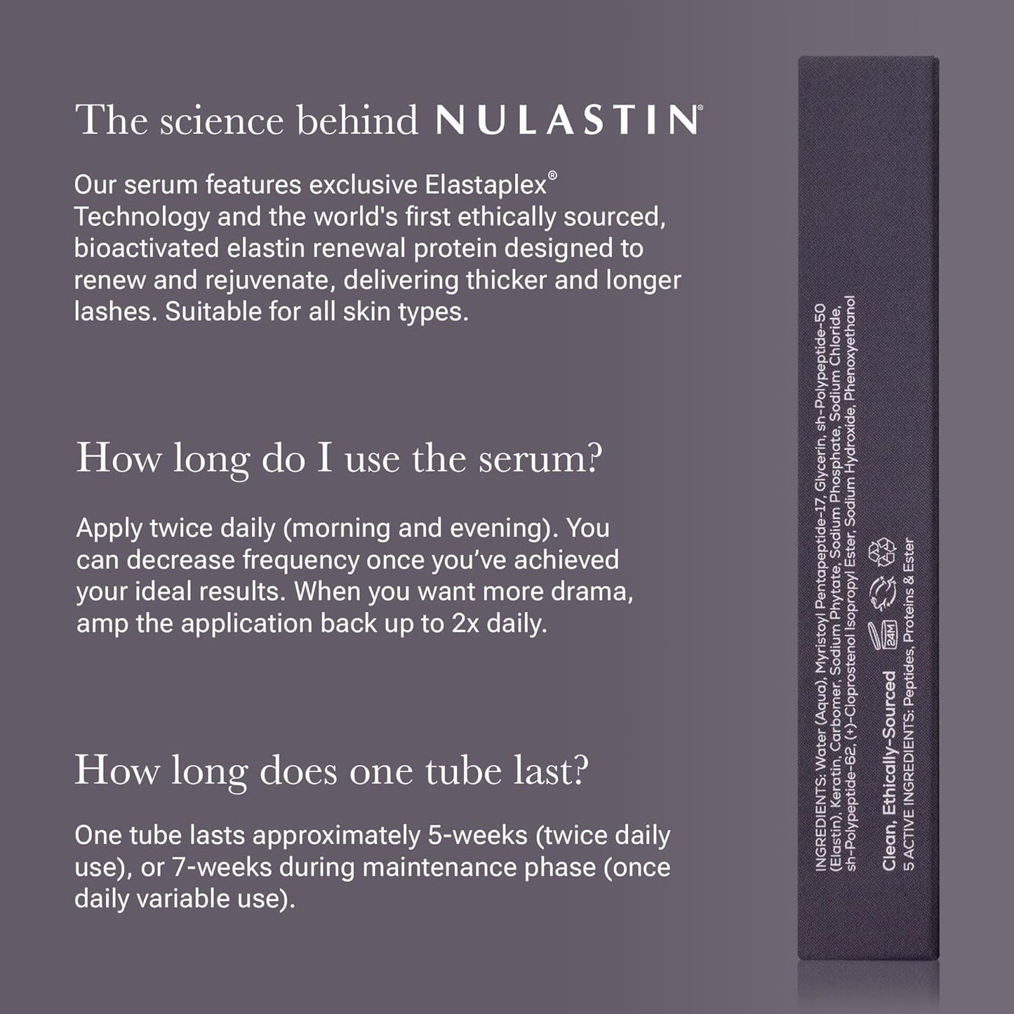 Natural Lash Growth Enhancing Serum 3ml