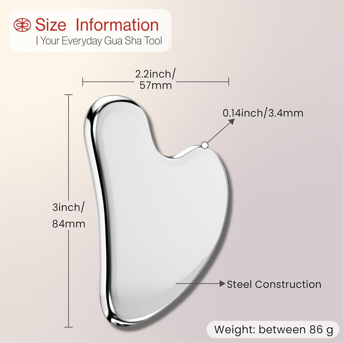 Contouring Face Massager - Metal Face Roller for Slimming