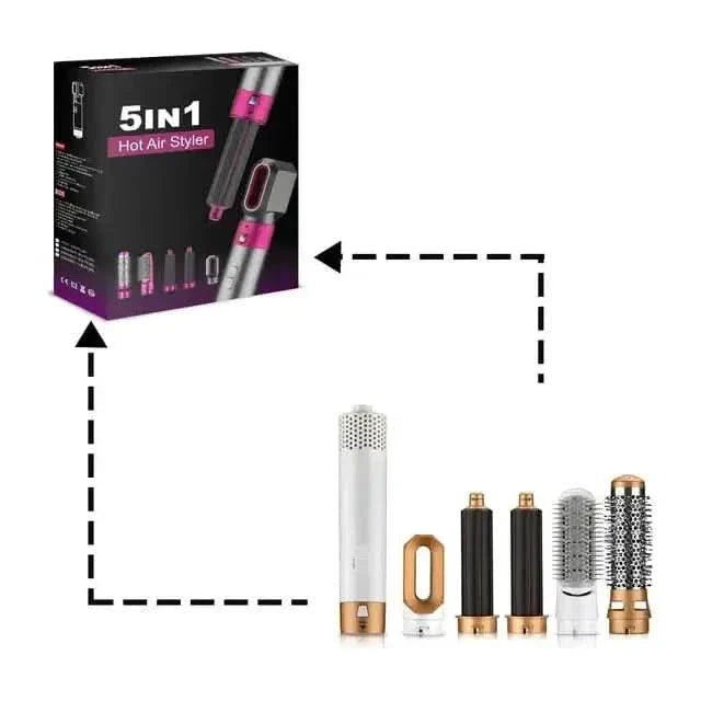 Multi Function Hair Curler and Dryer Set
