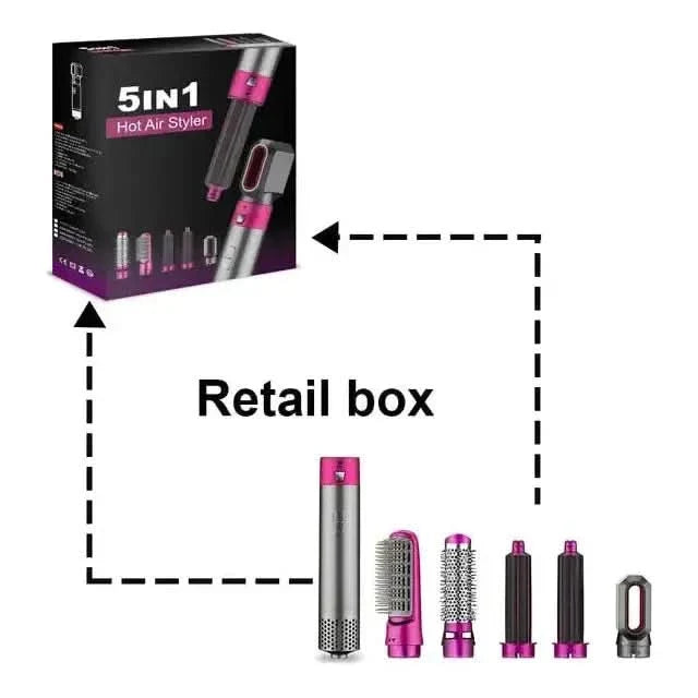 Multi Function Hair Curler and Dryer Set