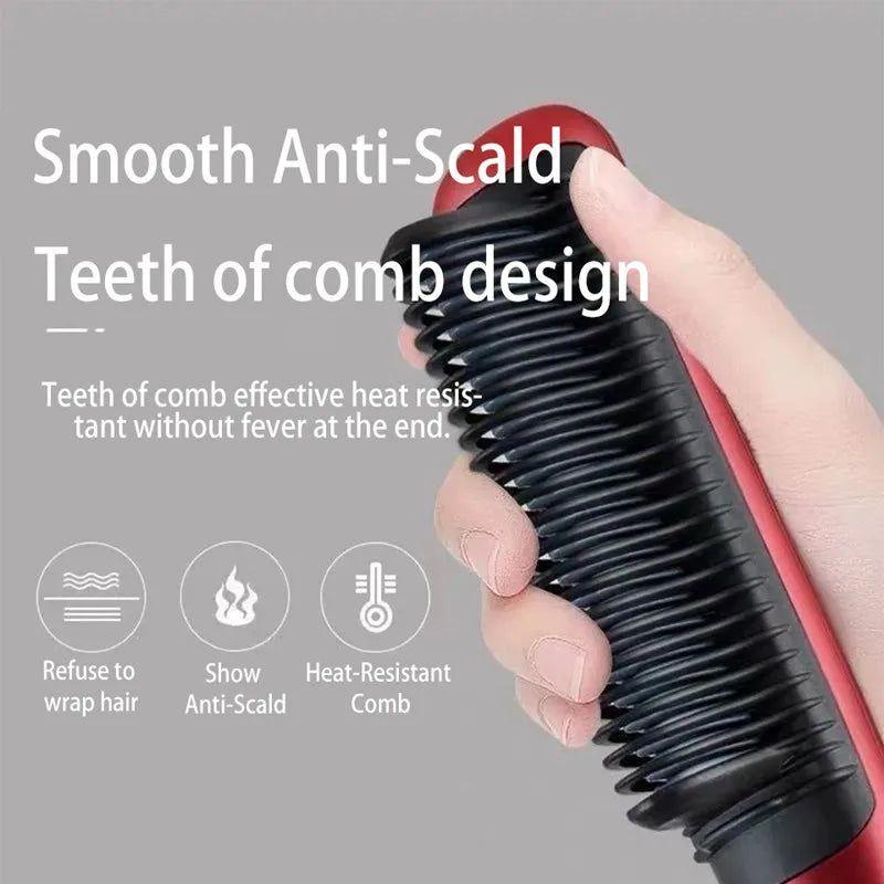 Easy-to-Use Electric Hair Straightening Brush for Smooth Hair