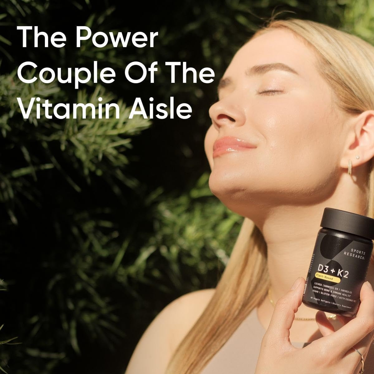 Vegan D3 & K2 Softgels for Bone Health