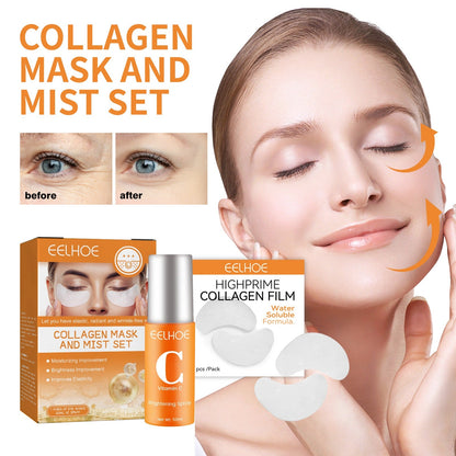 Rejuvenating Eye Mask and Serum Set - Anti Aging Skincare