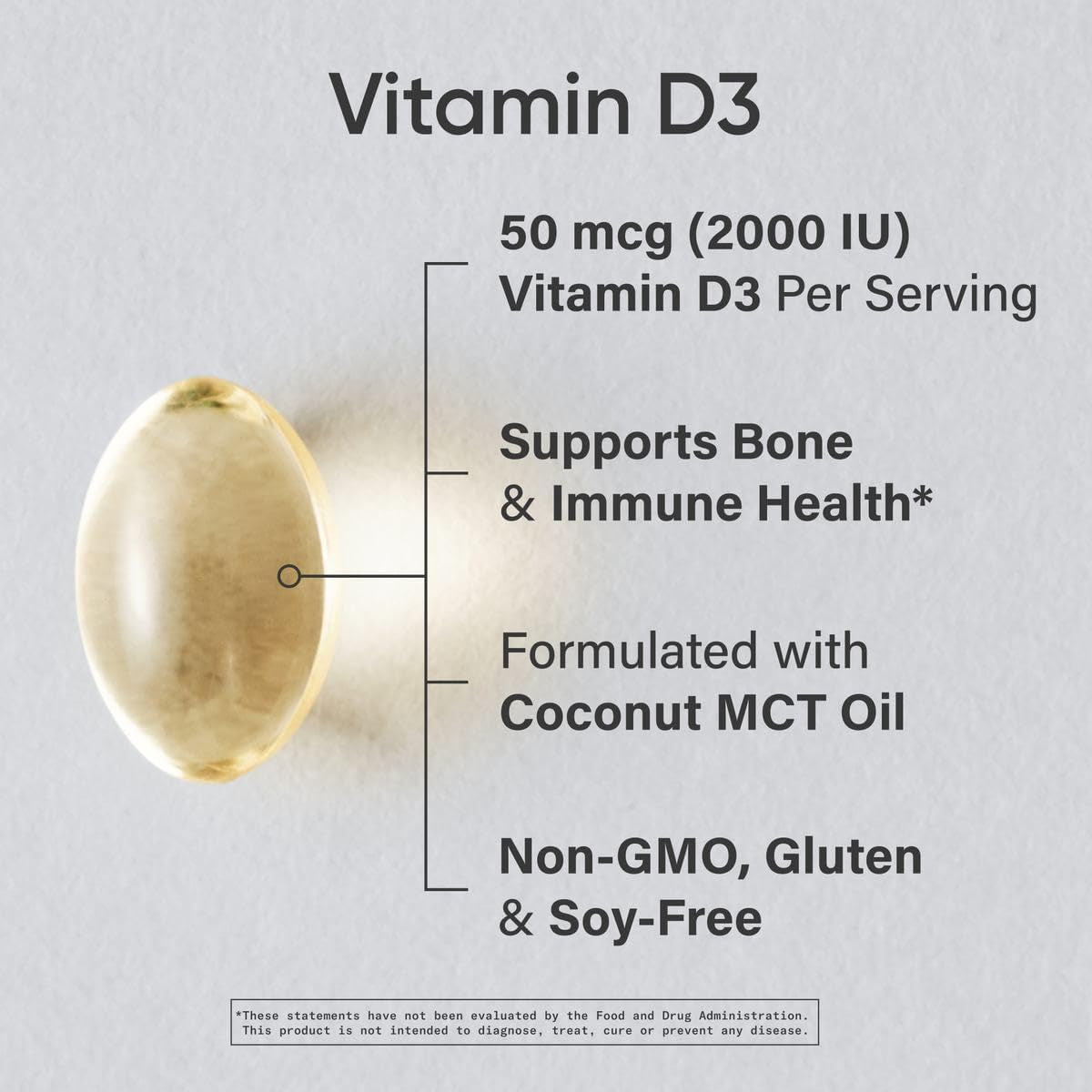 Premium Vitamin D3 Softgels for Bone Health