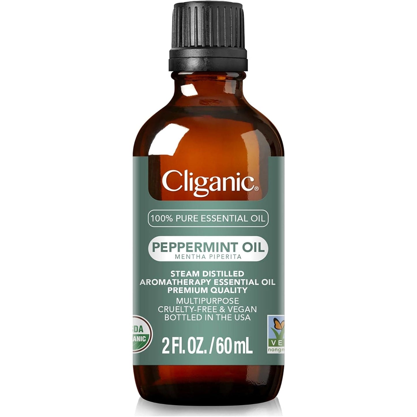 Natural Peppermint Oil 60ml - Pure Aromatherapy Essential Oil