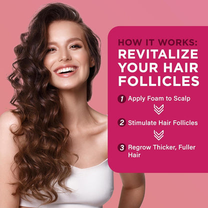 Strong Hair Growth Foam for Women - 2 x 60ml