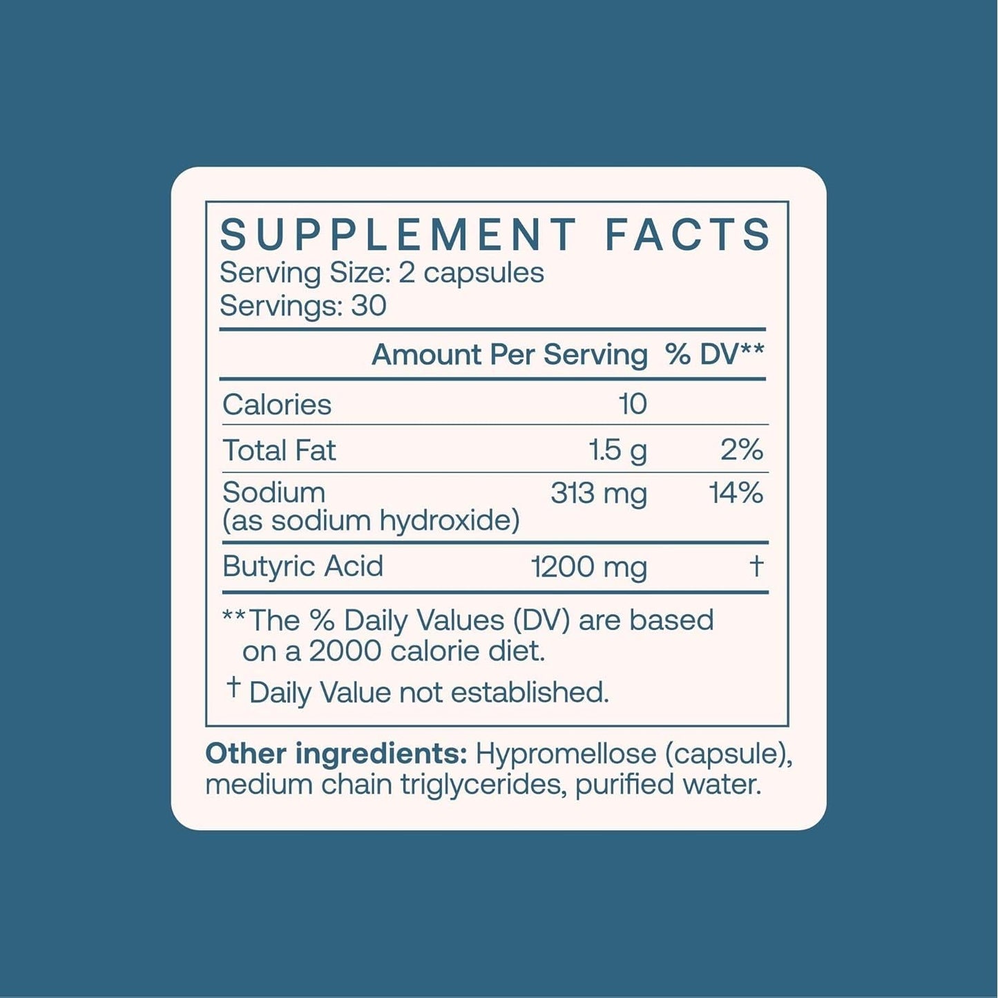 Natural Butyrate Capsules for Gut Health & Digestive Support