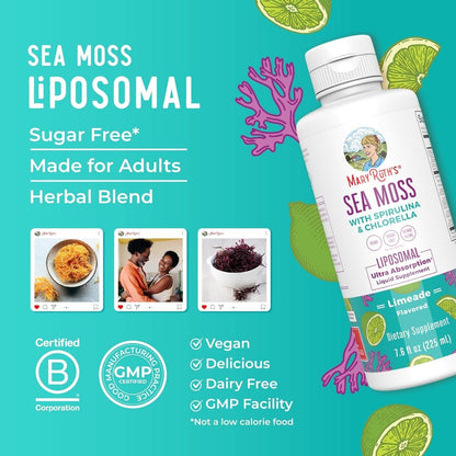 Natural Sea Moss Liquid Supplement with Green Superfoods