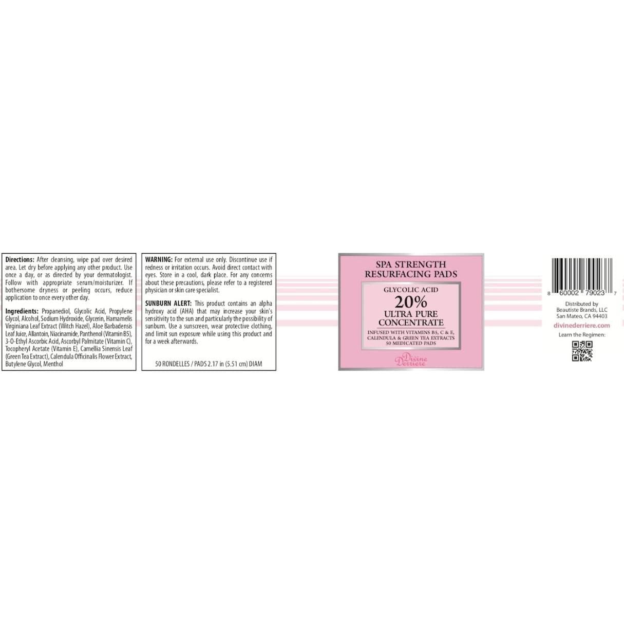 Gentle Skin Exfoliating Pads with Glycolic Acid