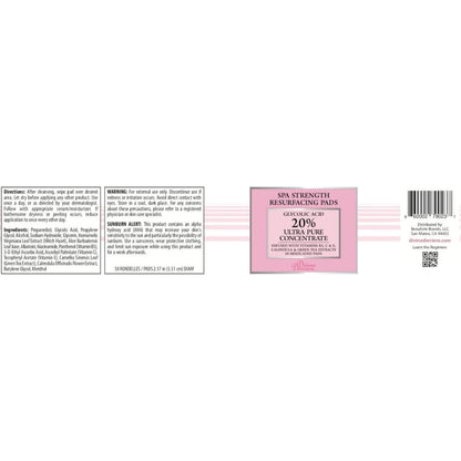 Gentle Skin Exfoliating Pads with Glycolic Acid