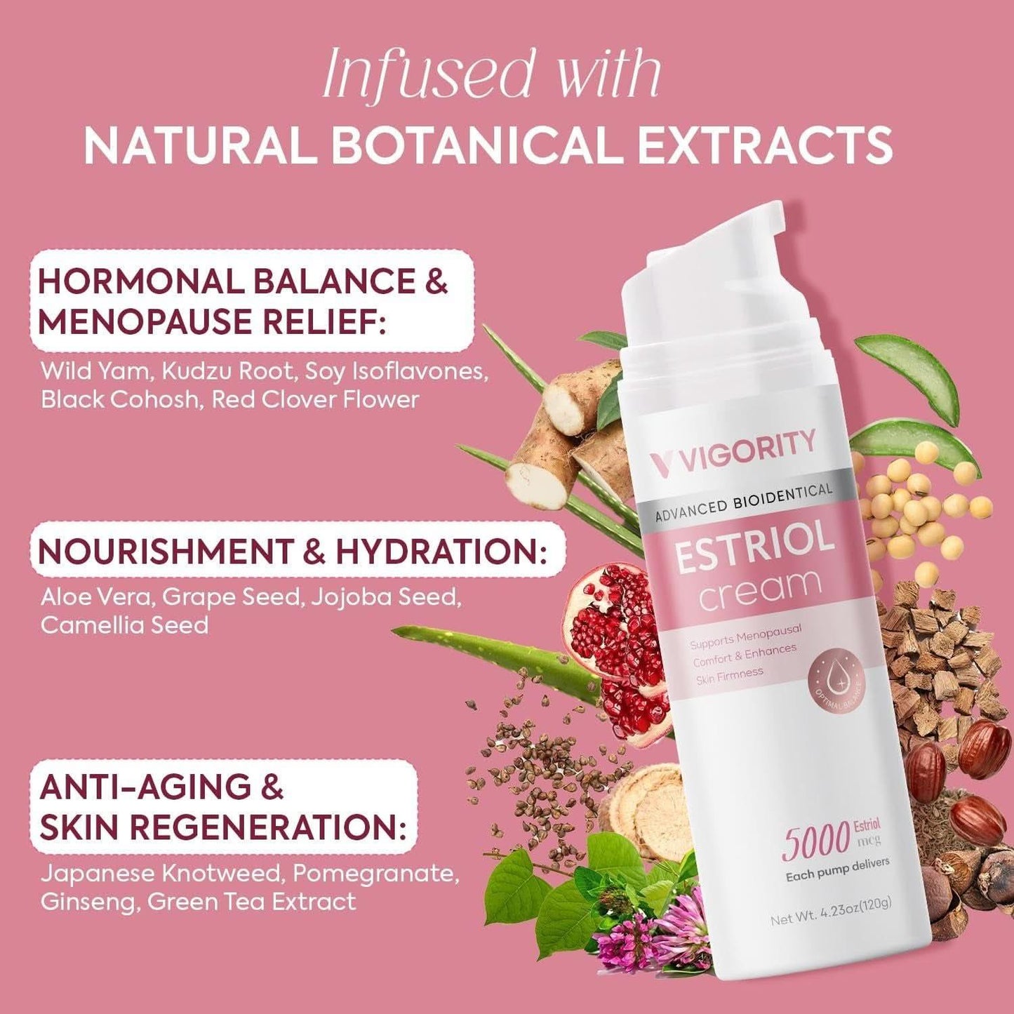 Natural Estriol Moisturizing Cream 120g