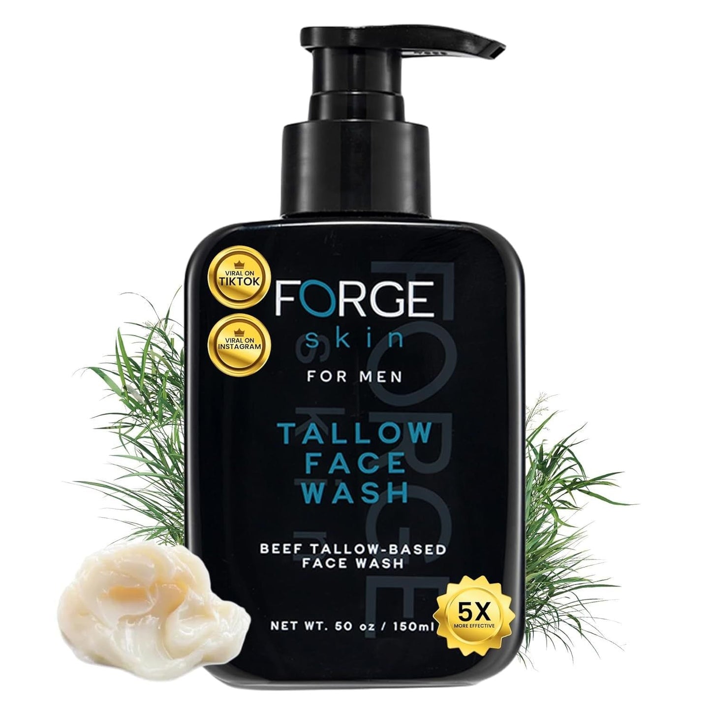 Natural Moisturizing Face Cleanser for Men 150ml - Mycosmeticslondon