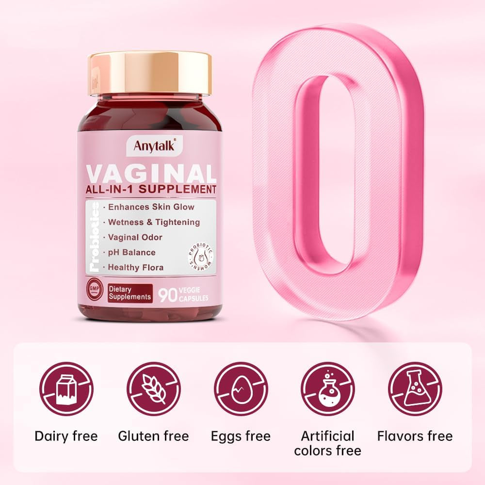 Natural Vaginal Health Supplement - 90 Capsules