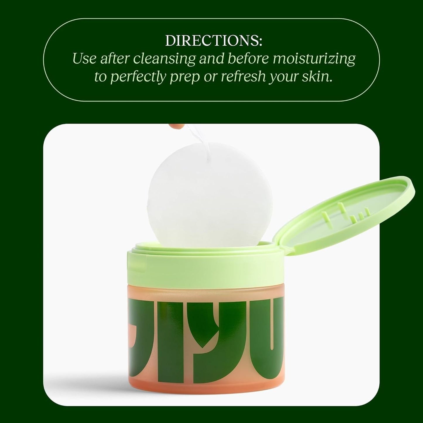 Glowing Skin Toner Pads - 100 Count | Korean Beauty Face Wipes