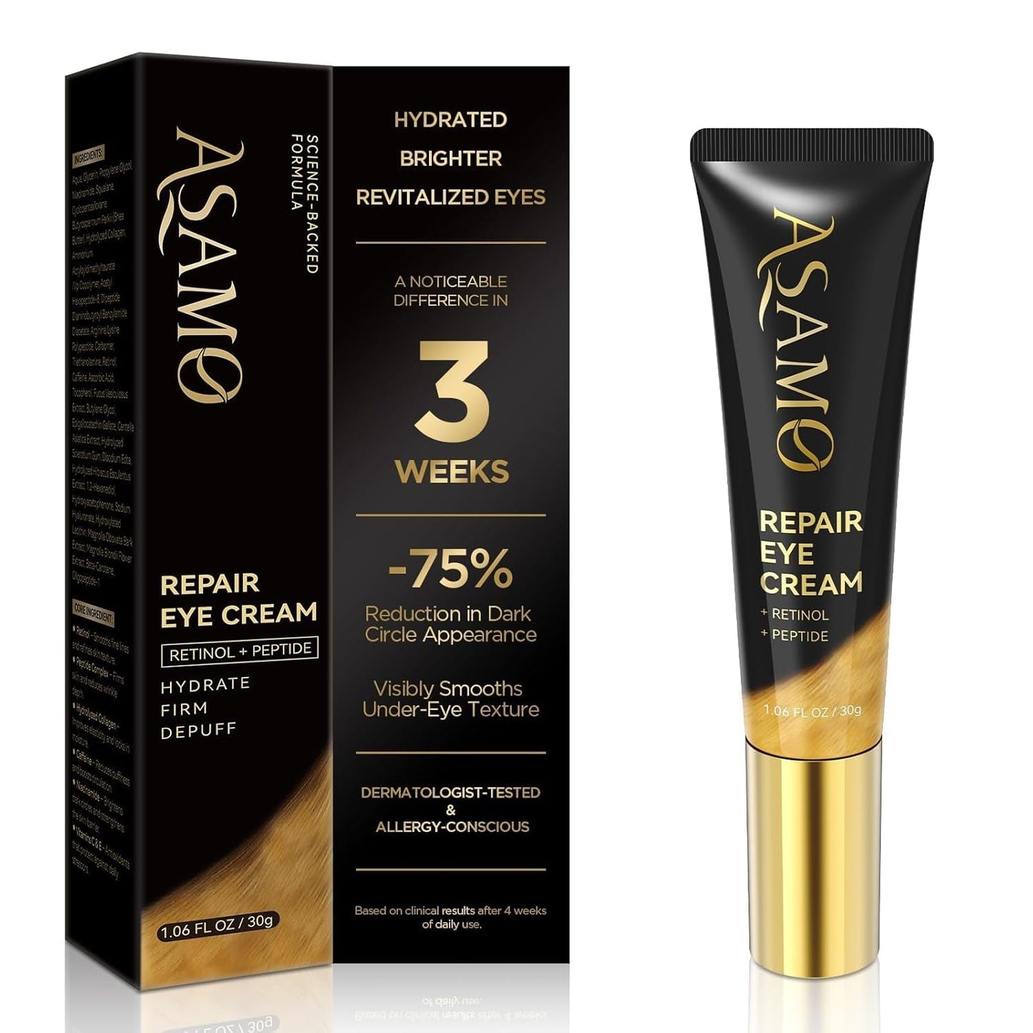 Anti Aging Eye Cream 30ml - Fades Dark Circles Wrinkles - Mycosmeticslondon