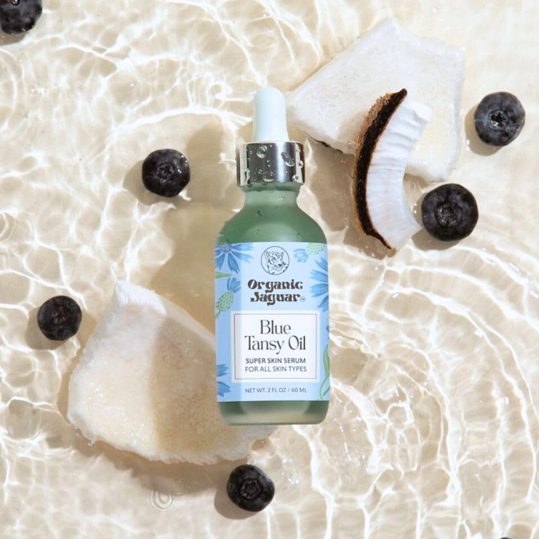 Natural Anti Aging Face Serum With Hydrating Blue Tansy