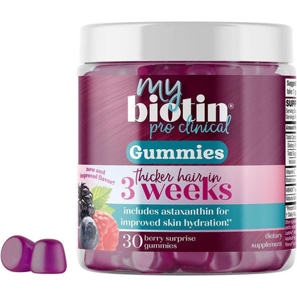 Vitamin Biotin Gummies for Hair and Skin Health - Mycosmeticslondon