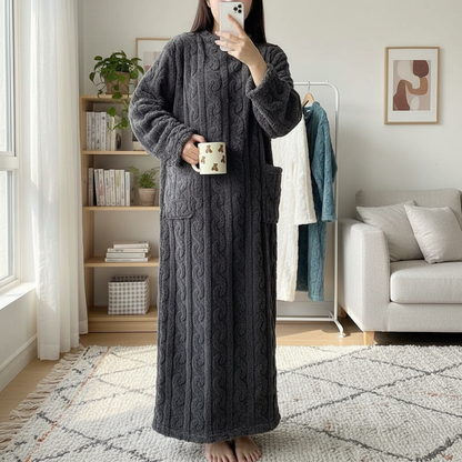 Ultra Soft Long Fleece Winter Nightgown