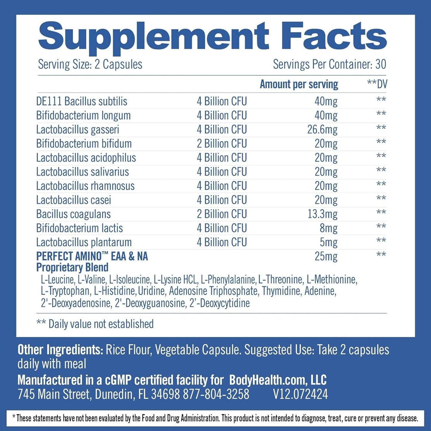 Premium Probiotic Capsules for Gut Health Support