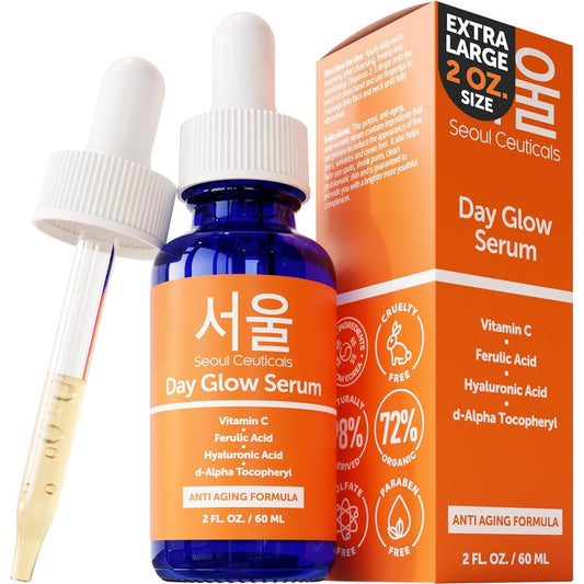 Natural Vitamin C Face Serum 60ml Brightening Anti Aging Treatment - Mycosmeticslondon