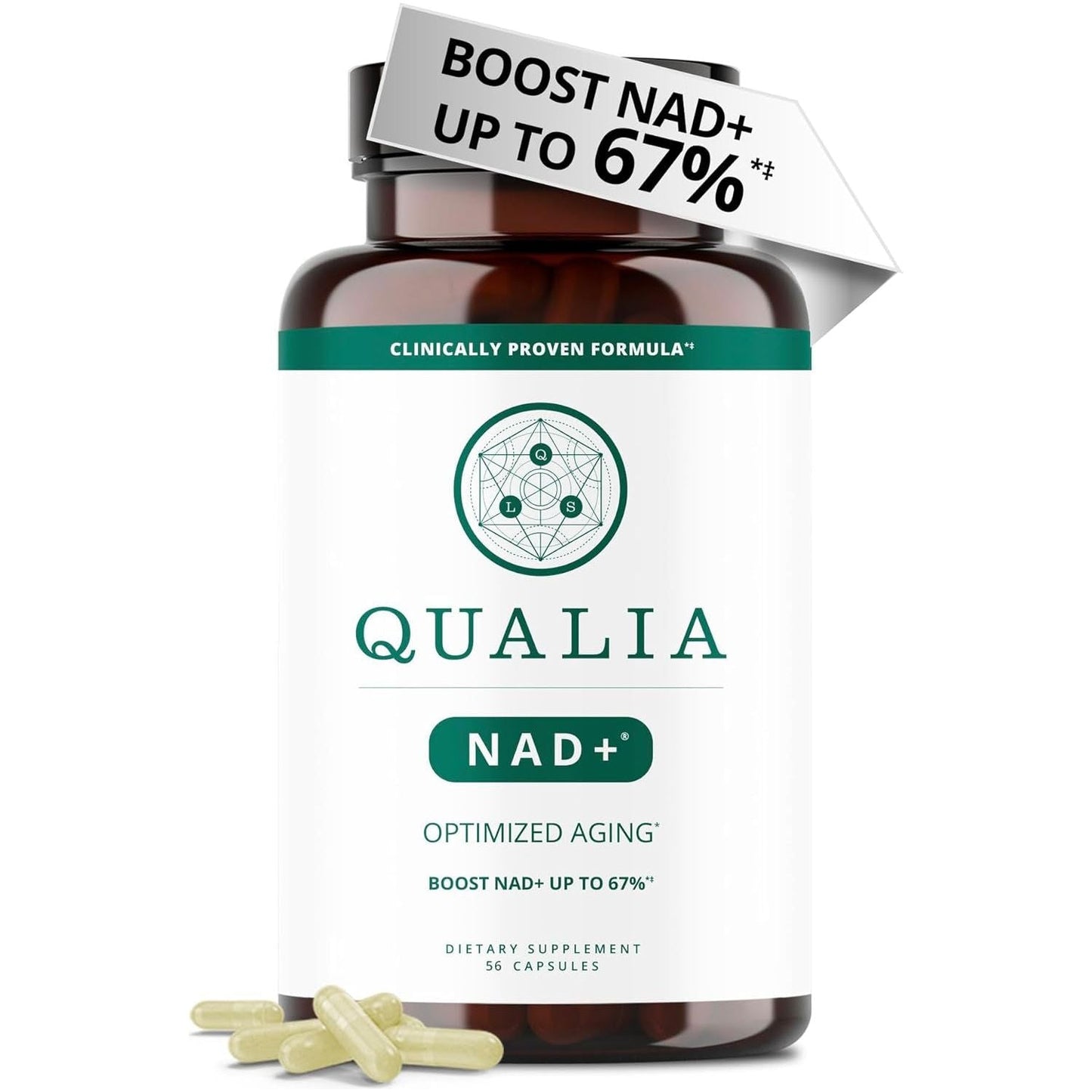 Premium Anti Aging NAD+ Supplement Capsules - Mycosmeticslondon