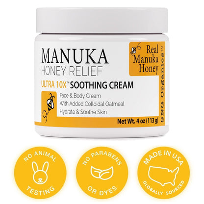 Intensive Moisturizing Cream for Dry Sensitive Skin Relief
