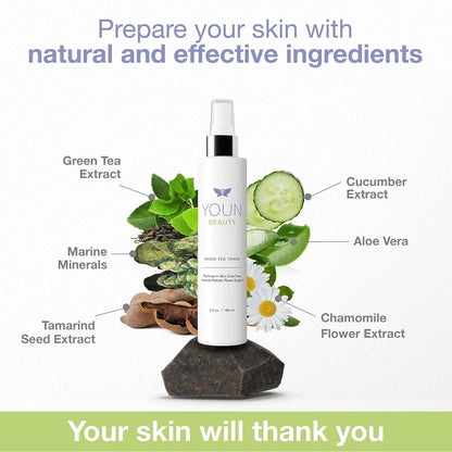 Natural Green Tea Face Toner - 180ml