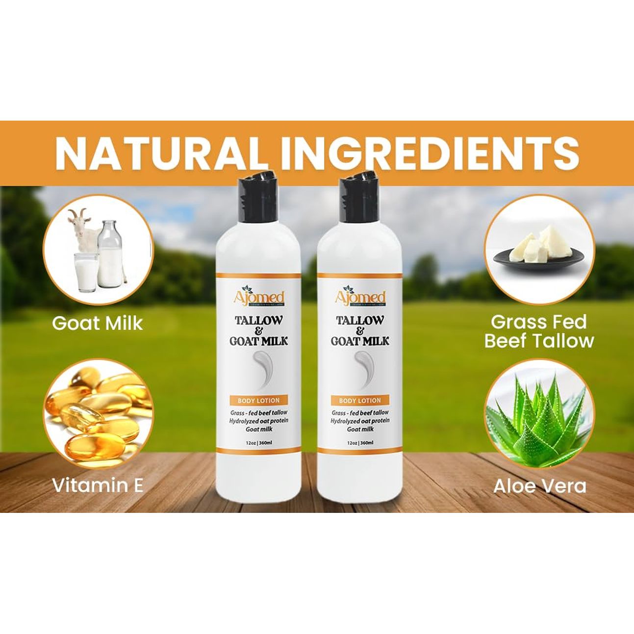Natural Goat Milk Moisturizing Body Lotion 227g