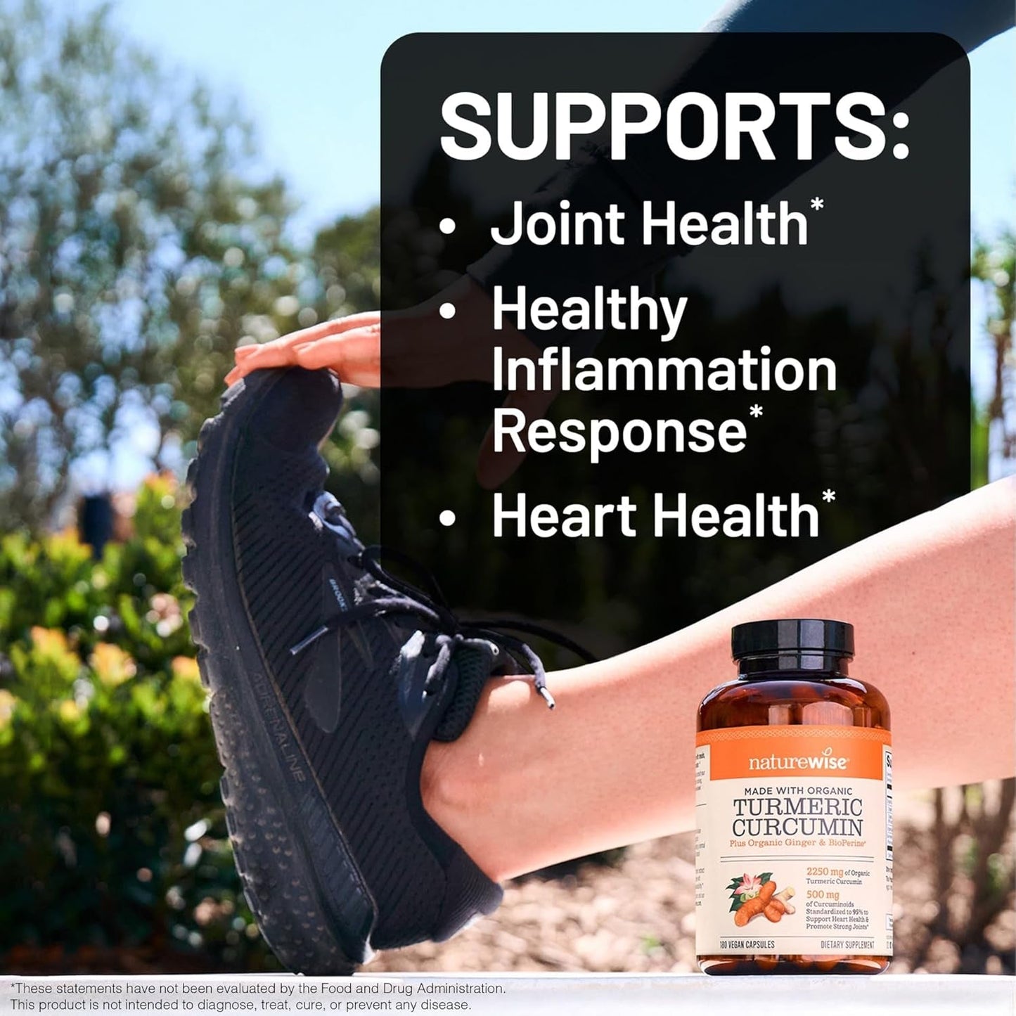Premium Turmeric Supplement 2250mg - 180 Capsules