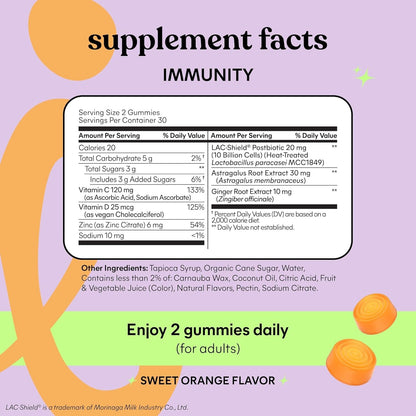 Vitality Boost Daily Immune Gummies with Vitamins