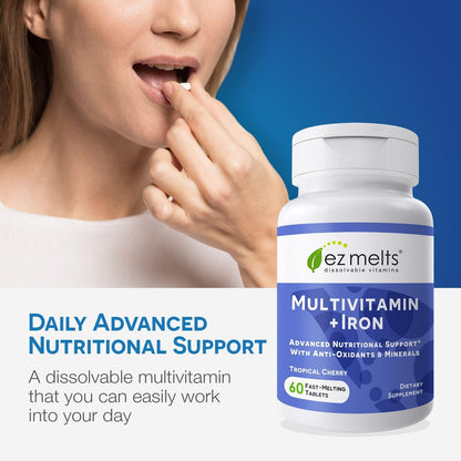 Easy Digest Multivitamin Tablets with Iron and Cherry Flavor