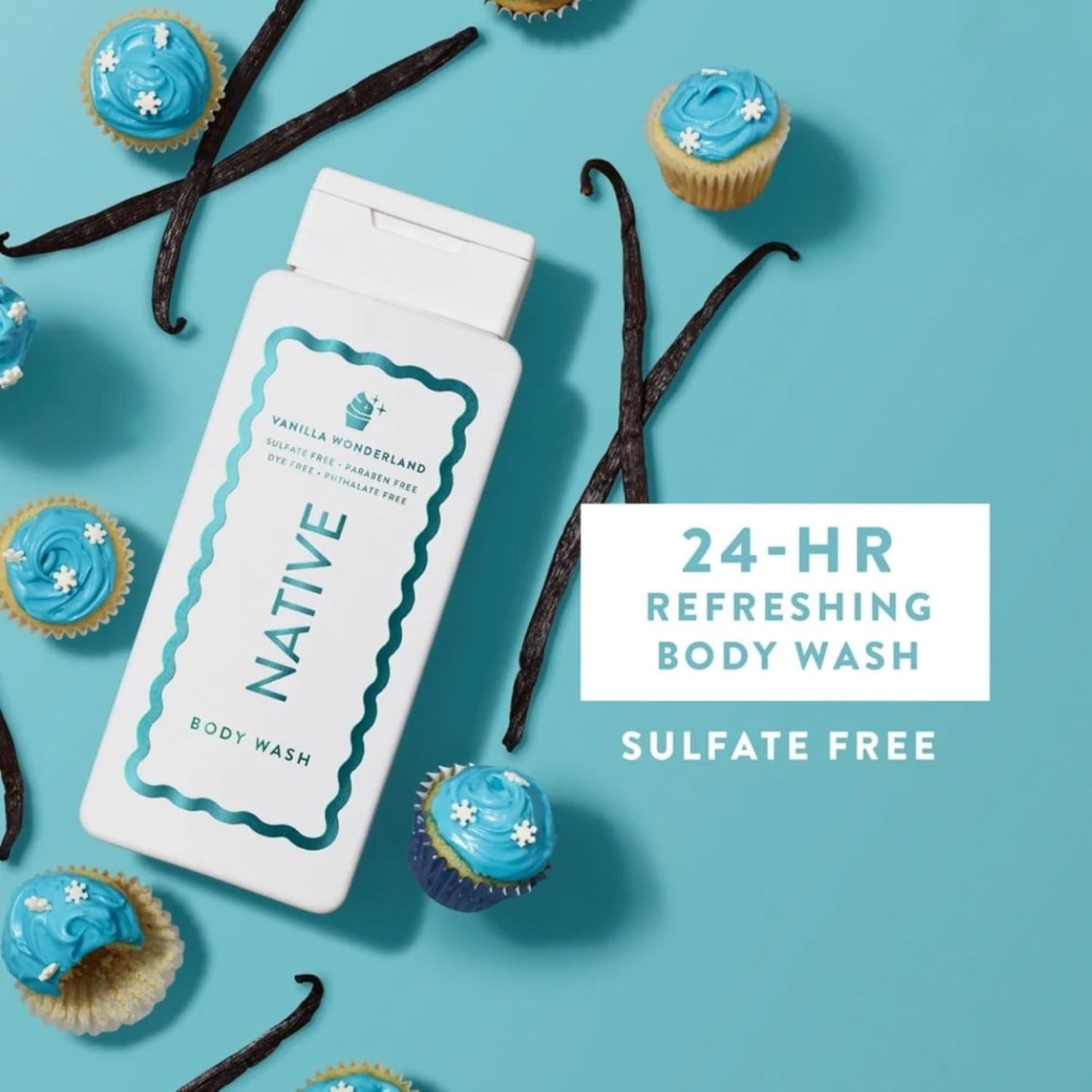 Natural Vanilla Moisturizing Body Wash 2 Pack