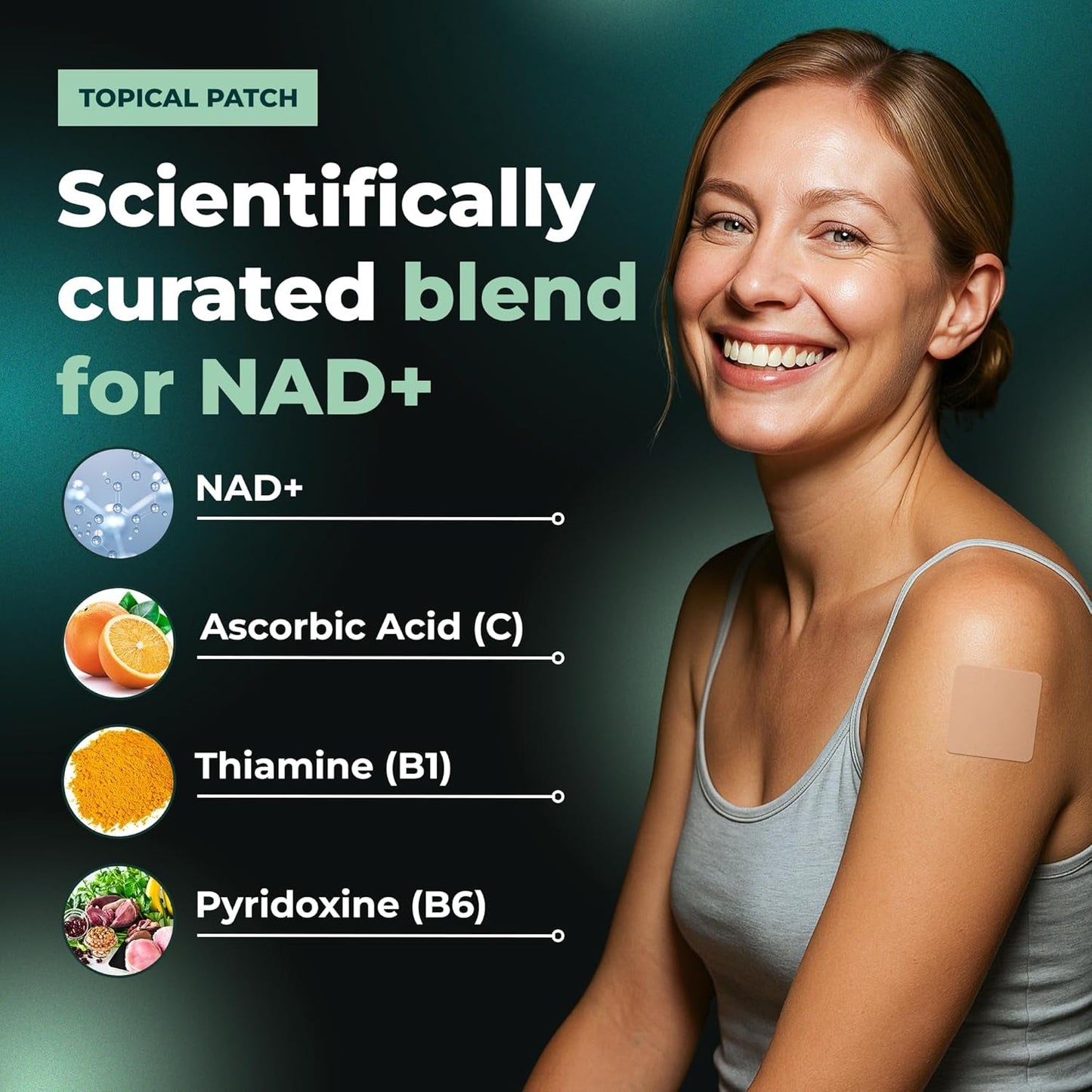 Natural Energy Patches - 60 Count, Easy Use Booster