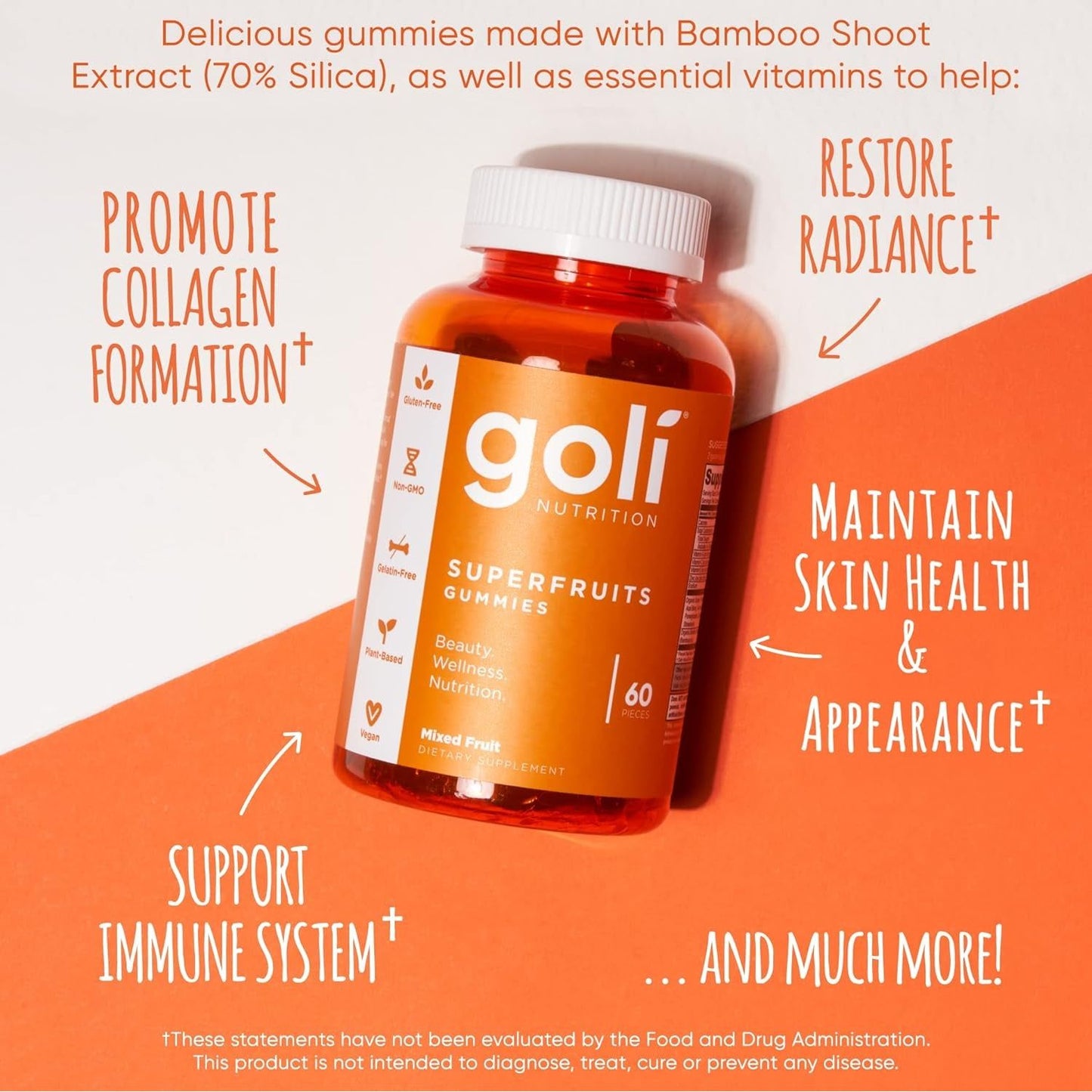 Vitality Gummies - 60 Count | Healthy Skin & Immune Boost