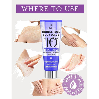 Deep Cleansing Body Scrub with 10% AHA BHA Exfoliating Formula