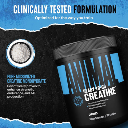 Pure Creatine Monohydrate Pills for Muscle Gain