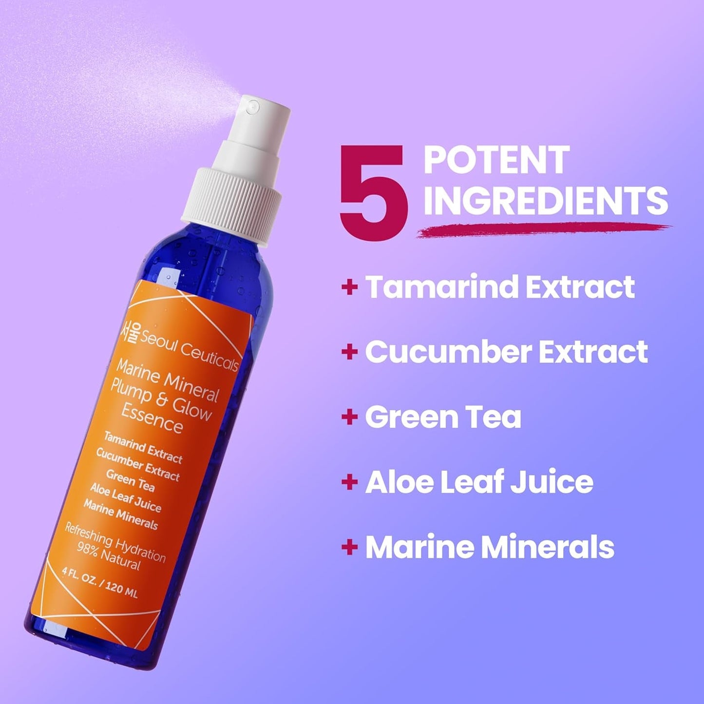 Natural Hydrating Facial Essence with Aloe and Cucumber