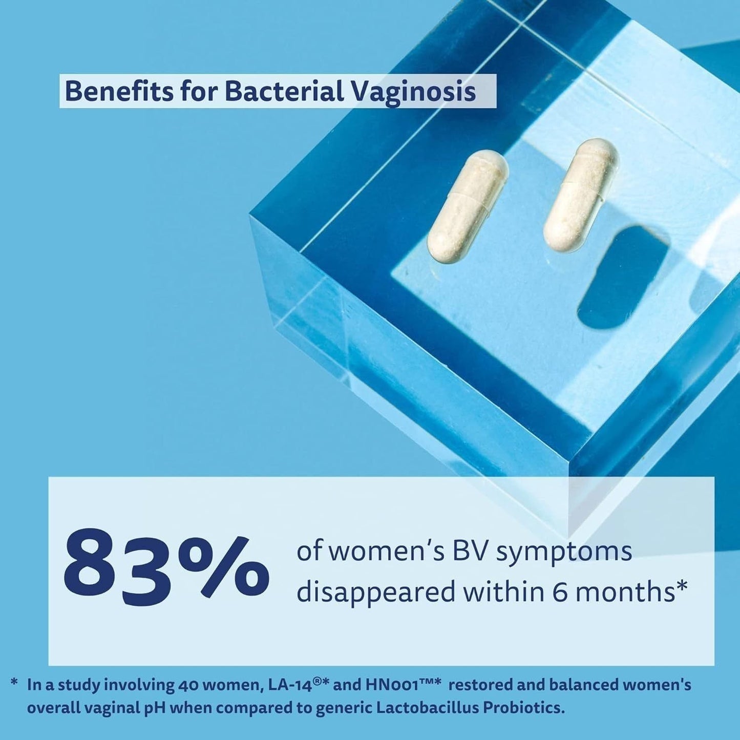 Natural Women's Probiotic Supplement - 60 Vegan Capsules