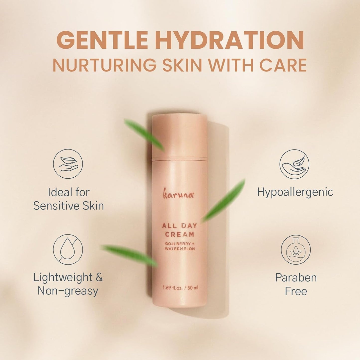 Gentle Daily Face Cream 50ml | Hydrating Moisturizer for Soft Skin