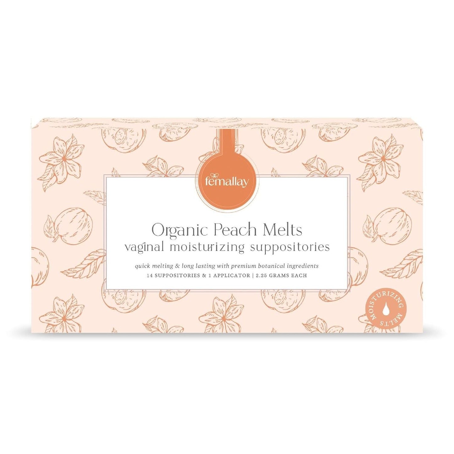Natural Vaginal Moisturizer Suppositories 14 Pack