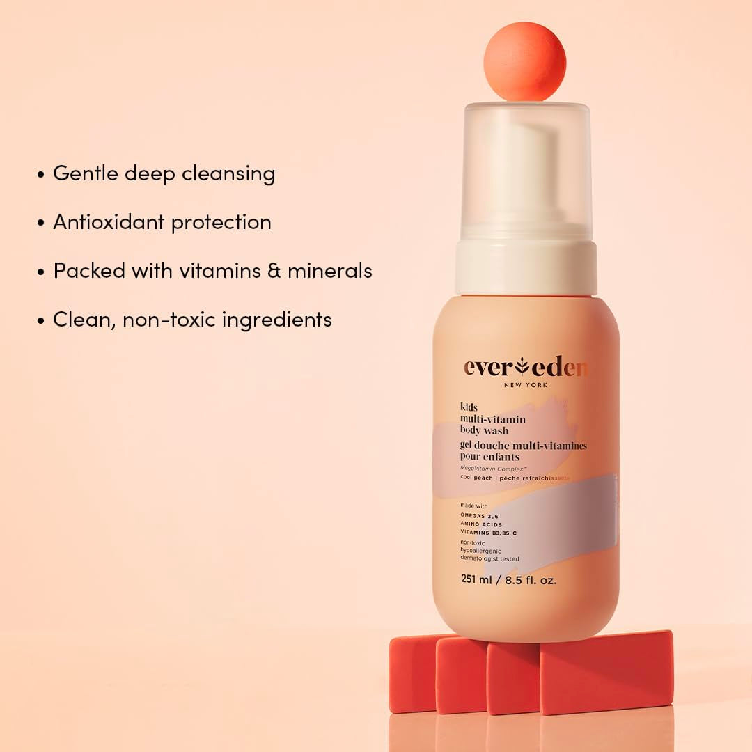 Gentle Kids Body Wash Peach Scent - Nourishing Skin Cleanser