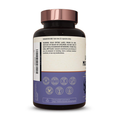Natural Brain Boost Mushroom Supplement Capsules