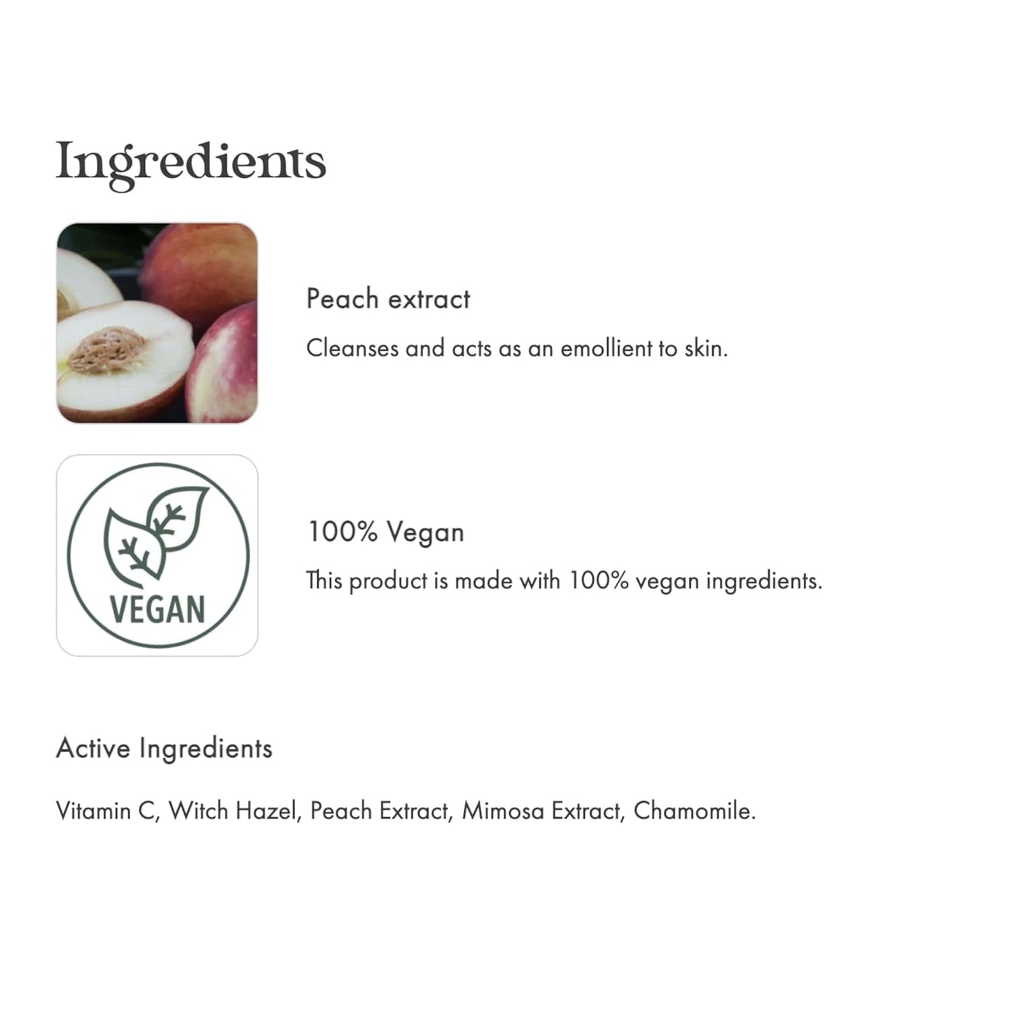 Gentle Peach Face Toner