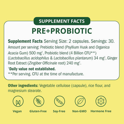 Probiotic Supplement for Women - 60 Capsules Daily Health
