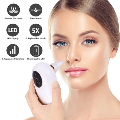 Pore Cleansing Vacuum & Exfoliating Skin Refresher Device