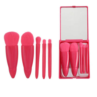 5PCS Soft Fluffy Mirror Makeup Brushes Set